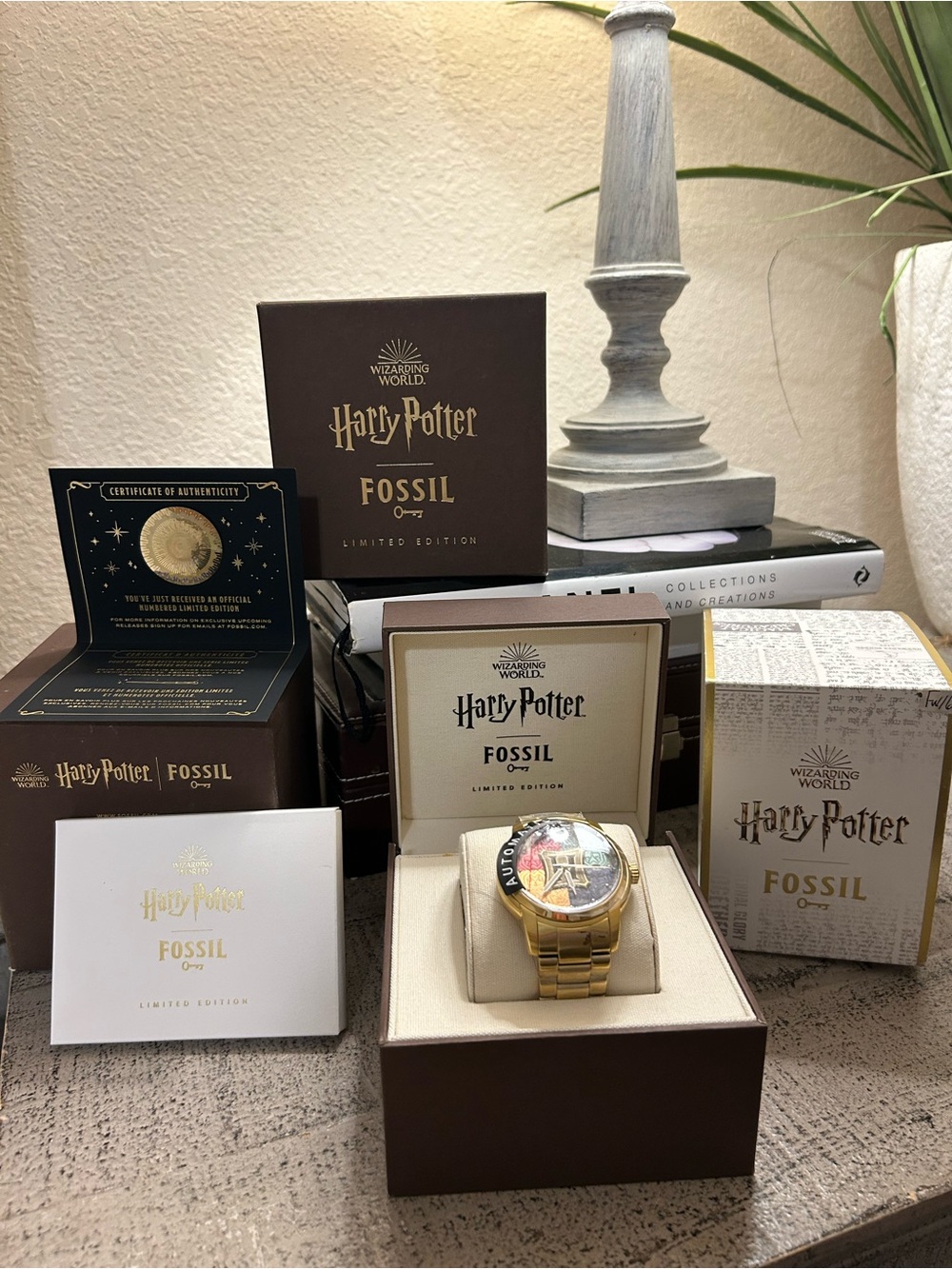 Fossil x Harry Potter Limited Edition Heritage Automatic Watch Hogwarts (Unisex)